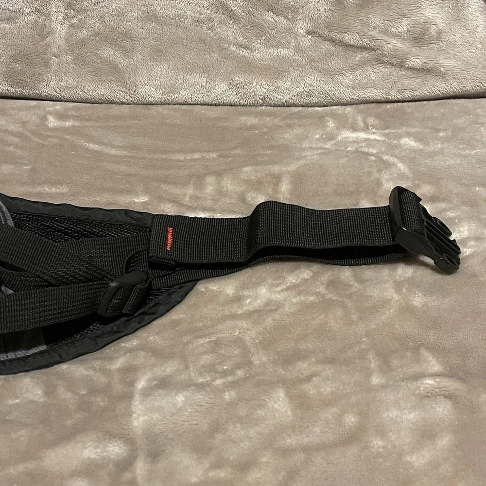 Vintage Ultimate Fanny Pack Hiking Sport Outdoor Black Grey Padded 2‎ Pocket